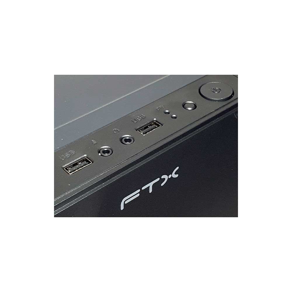 Gabinete Kit Ftx271r C/Fuente 500w Mouse+Tecl+Spk+Lateral Transp Matx/Mitx - Imagen 4