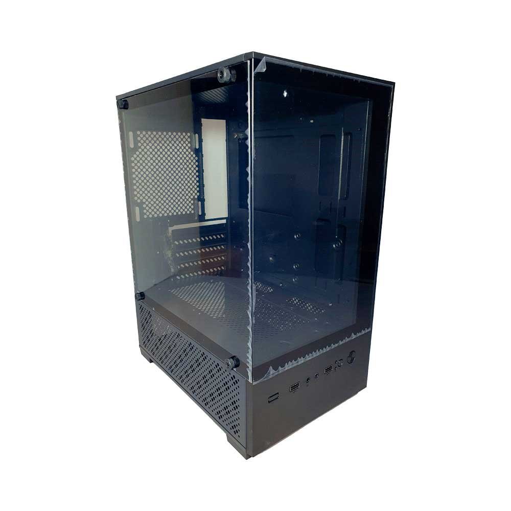 Gabinete Gamer Ftxmycq03 Lateral Frontal Transparente Matx/Mitx Negro - Imagen 4