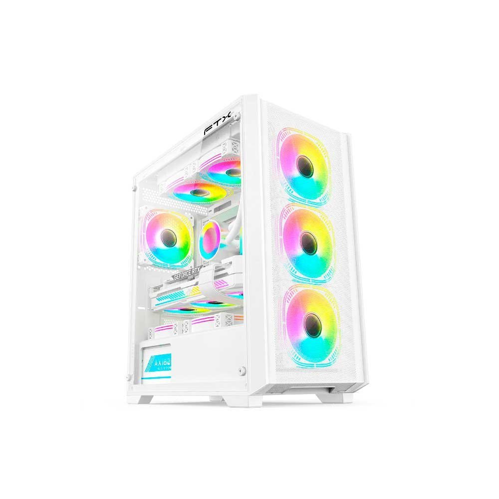 Gabinete Gamer Ftx-702wh Vidrio Templado Matx/Mitx Blanco - Imagen 2