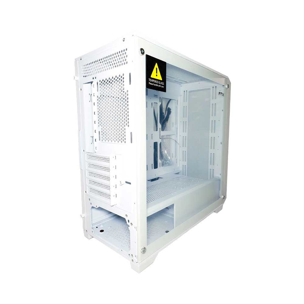 Gabinete Gamer Ftx-702wh Vidrio Templado Matx/Mitx Blanco - Imagen 4