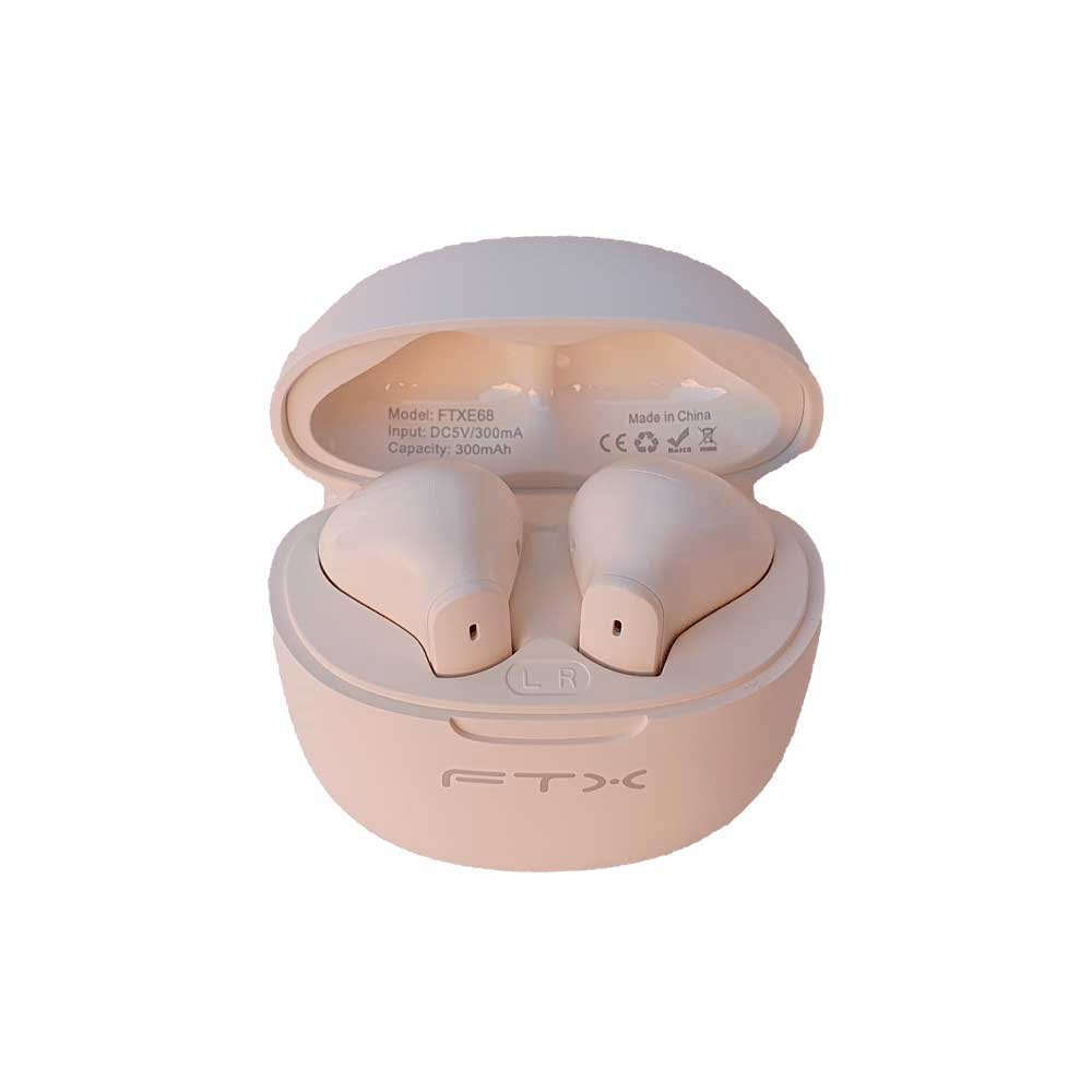 Auricular Con Microfono Ftx E68-Bg Bt/Mic/Enc/Touch/Ipx6 Beige - Imagen 2