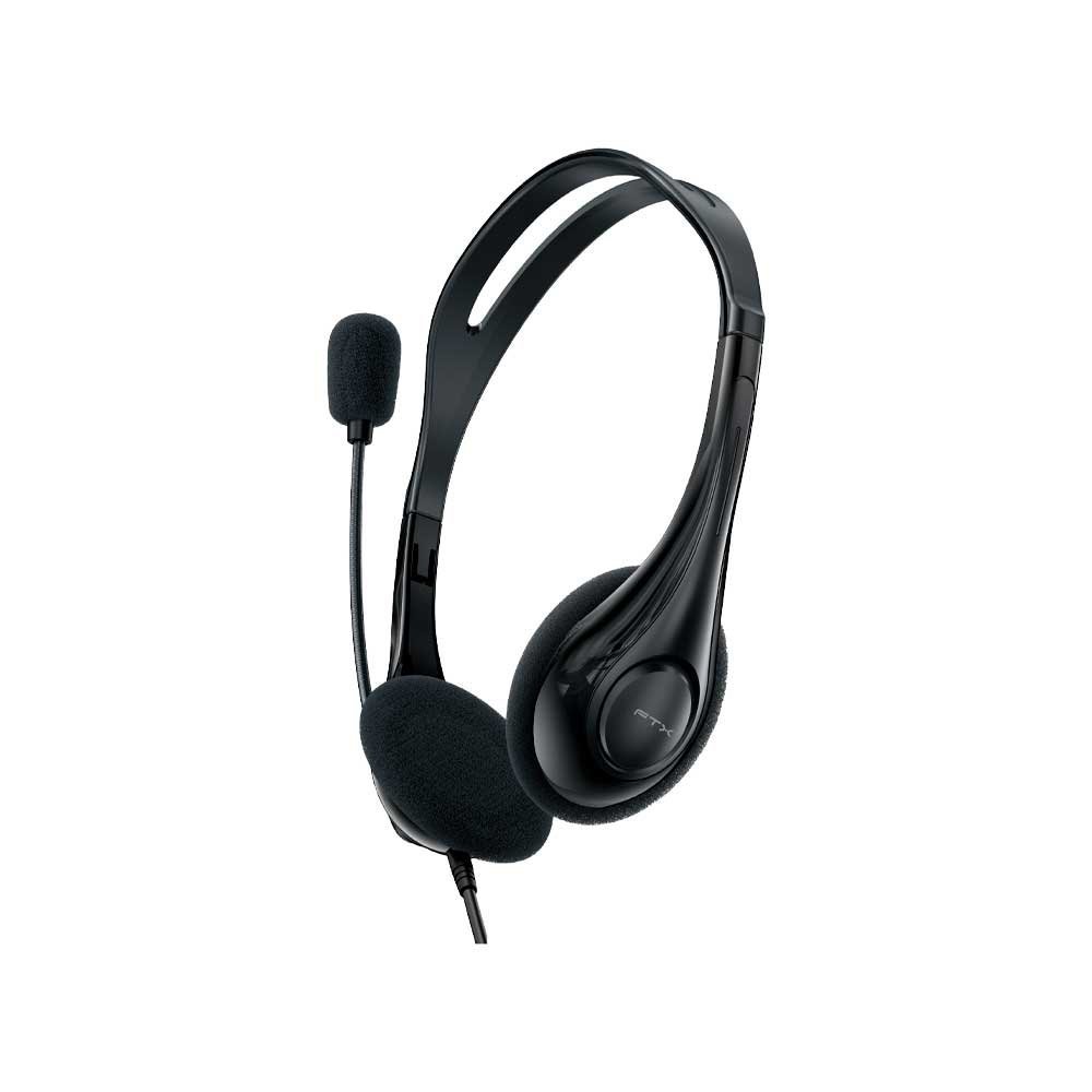 Auricular Con Microfono Ftx H56-Bk Usb/Mic/Negro