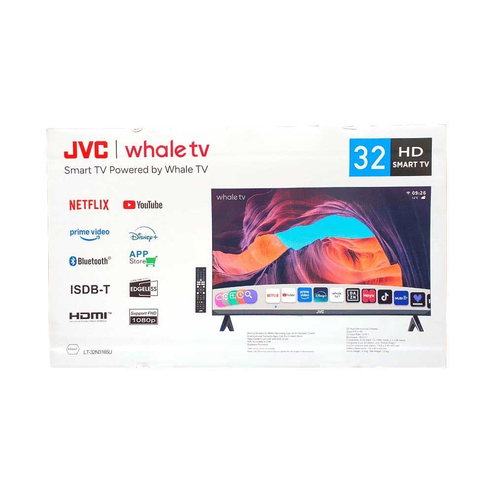 Televisor 32" Jvc Lt-32n3165u Fhd Opt/ Dig/ Bluetooth/ 3 Hdmi/ 2 Usb/ Red/ Whale Borde Inf - Imagen 5