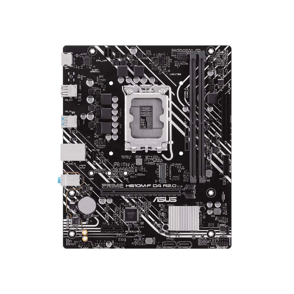 Placa Madre Asus 1700 H610m-F D4 R2.0 Prime S/R/Hdmi/M2/Usb3.2/Matx - Imagen 2
