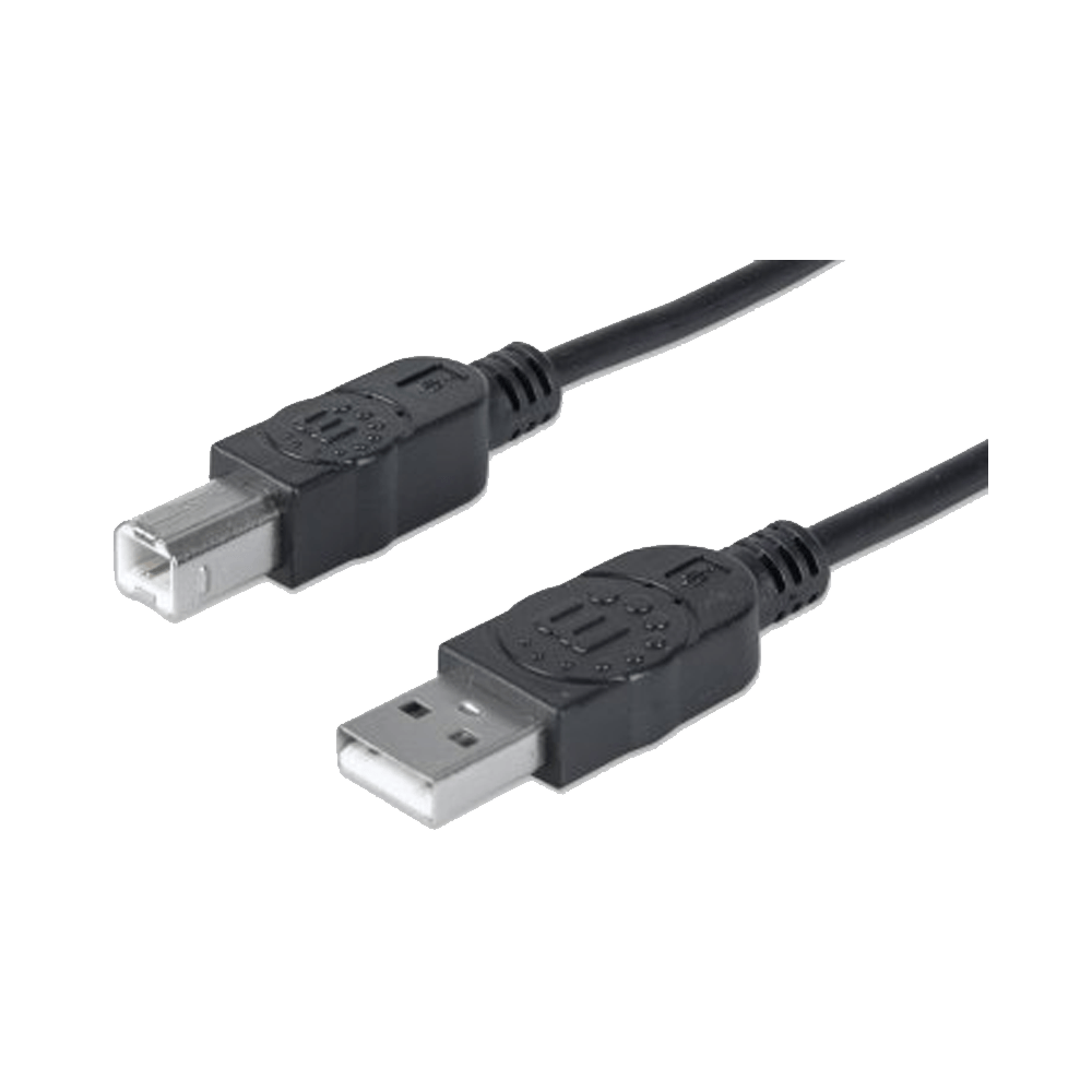 Cable Usb Printer 333368 1.8mts Usb A Macho/ B Macho 480 Mbps Negro Bolsa