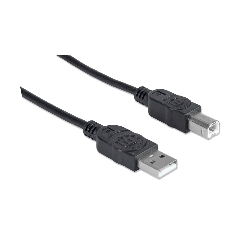 Cable Usb Printer 333368 1.8mts Usb A Macho/ B Macho 480 Mbps Negro Bolsa - Imagen 4