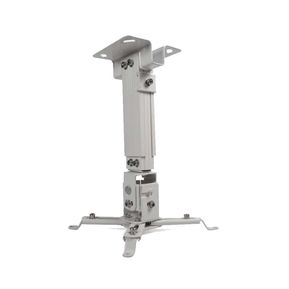 Soporte P/Proyectorector Klip Kpm-580w Inclinable/Gira 360/10kg/Techo/Blanc