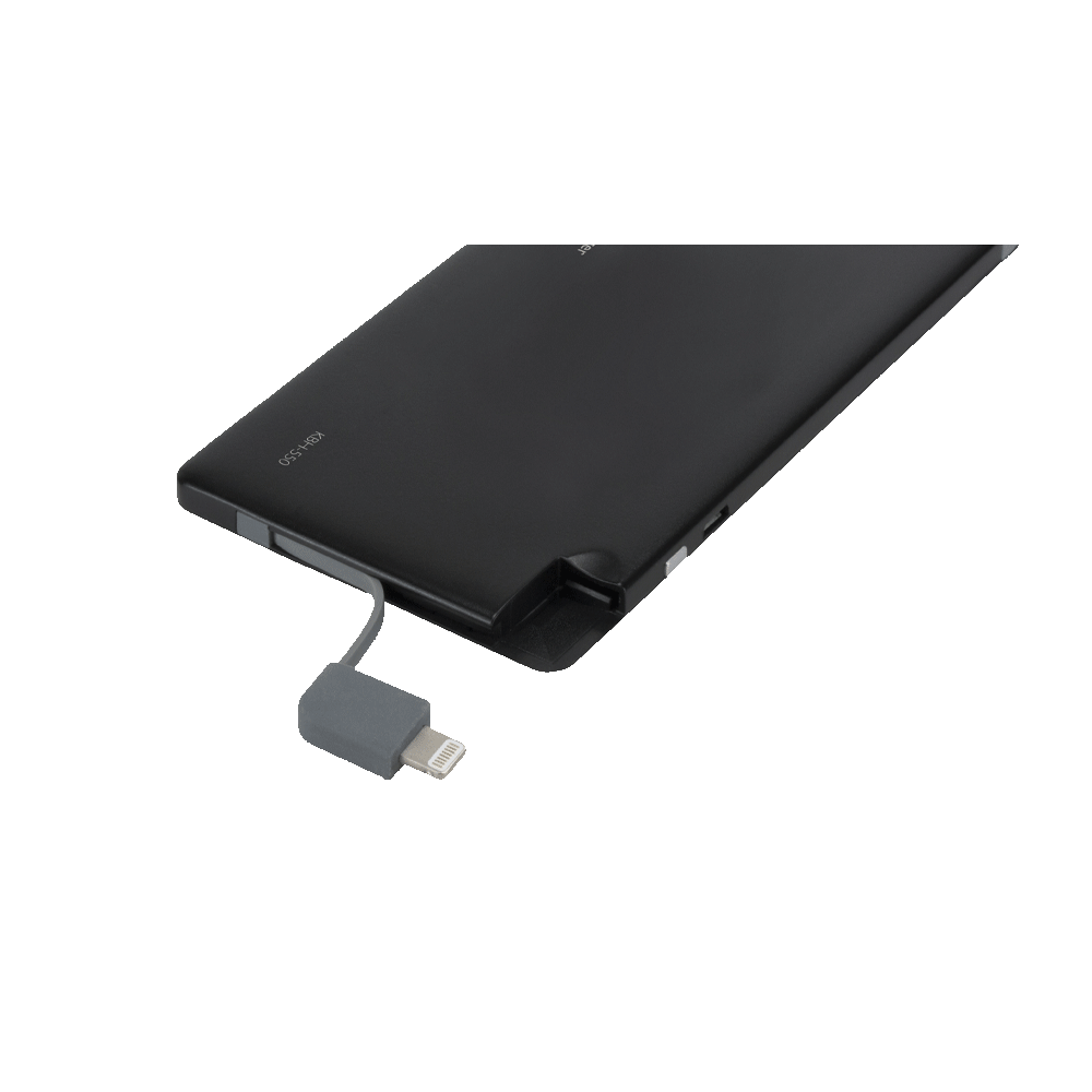 Cargador Klip Power Bank Kbh-550 Fino 5000mah Mic-Usb+Light Negro - Imagen 2
