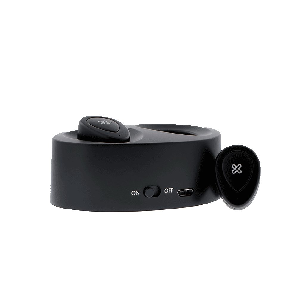 Auricular Con Microfono Klip Khs-700 Earph/Bluetooth/Negro Wireless - Imagen 2