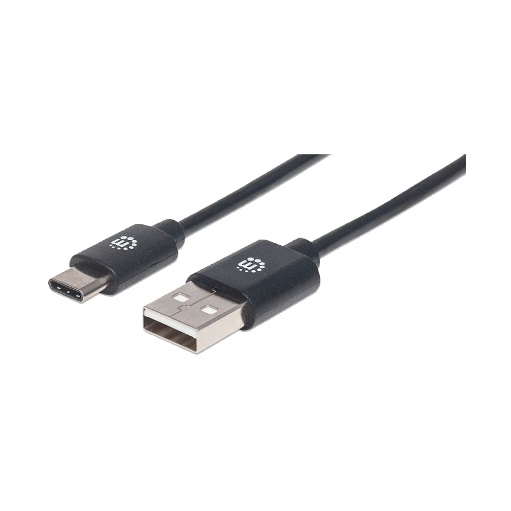 Cable Usb-A/Usb-C 353298 Usb 2.0/ A Macho/ C Macho/ 480 Mbps/ 1 Mt Negro Bolsa