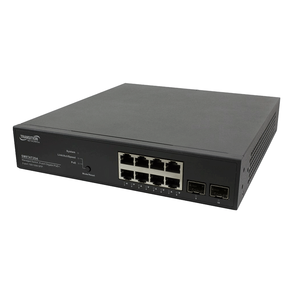 Networking Switch Trans. Sm8tat2sa 8p Admin. Poe+ Switch