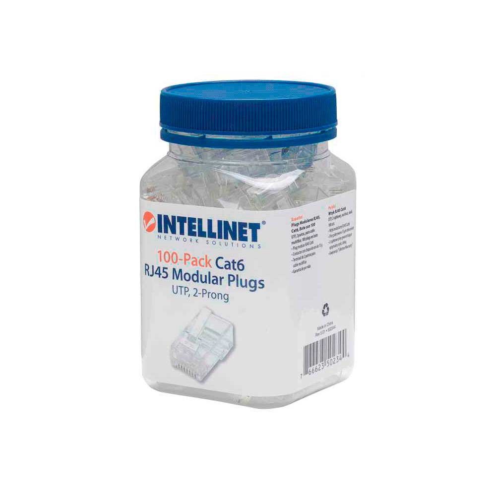 Conector Rj45 Cat 6 Intellinet 502344 100 Unidades Pote - Imagen 2