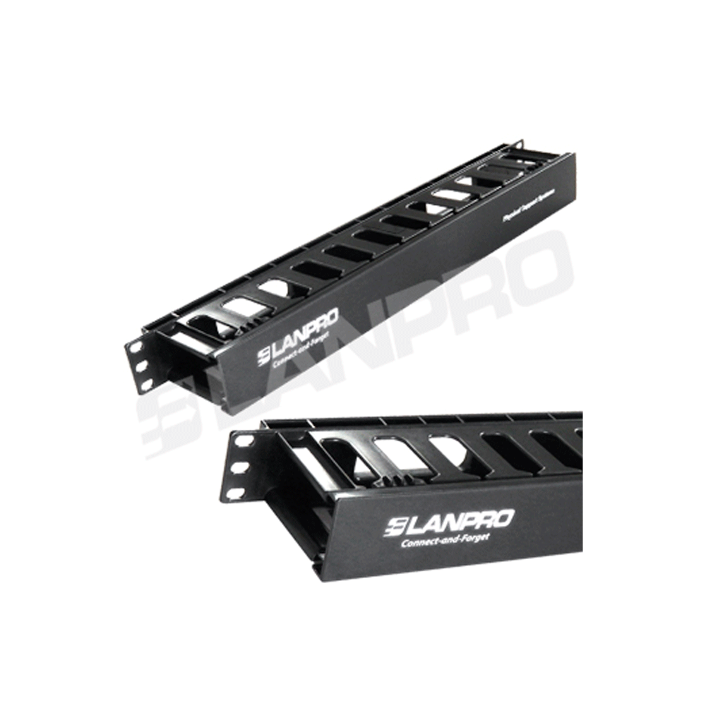 Networking Lanp Organizador De Cables Cerrado 1u-19" Lp-Ru07hpo01 Plastico
