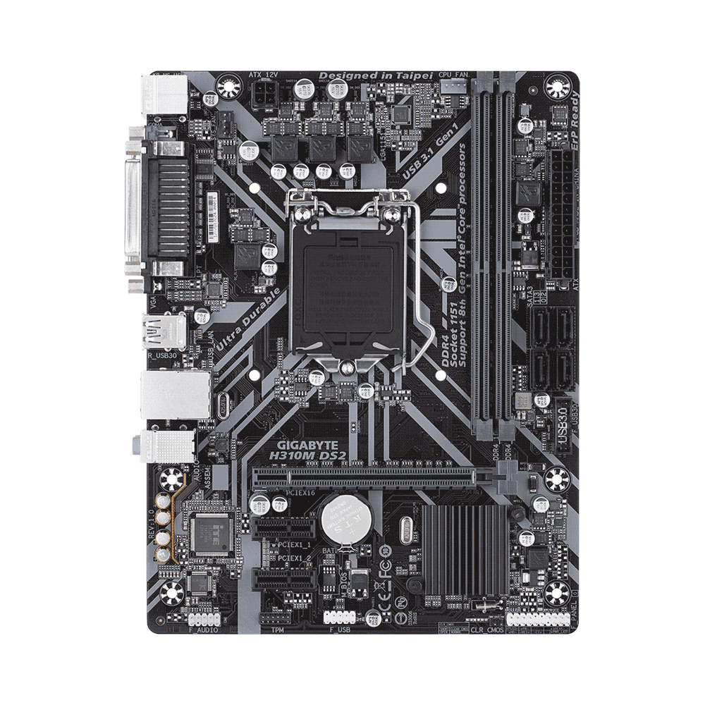 Placa Madre Gigabyte 1151 H310m Ds2 V/S/R/Com/Lpt/Dd4/Matx - Imagen 2