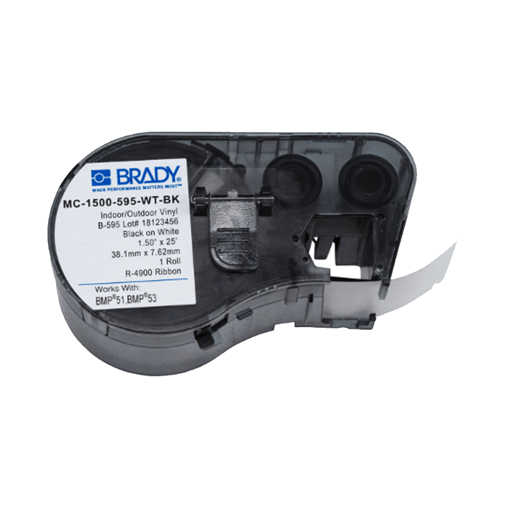 Consumible Brady Cart.Bmp 51/53 (143374) Vin.Ind.Out-Polyest-12,70 Mm X 7,60 Mts