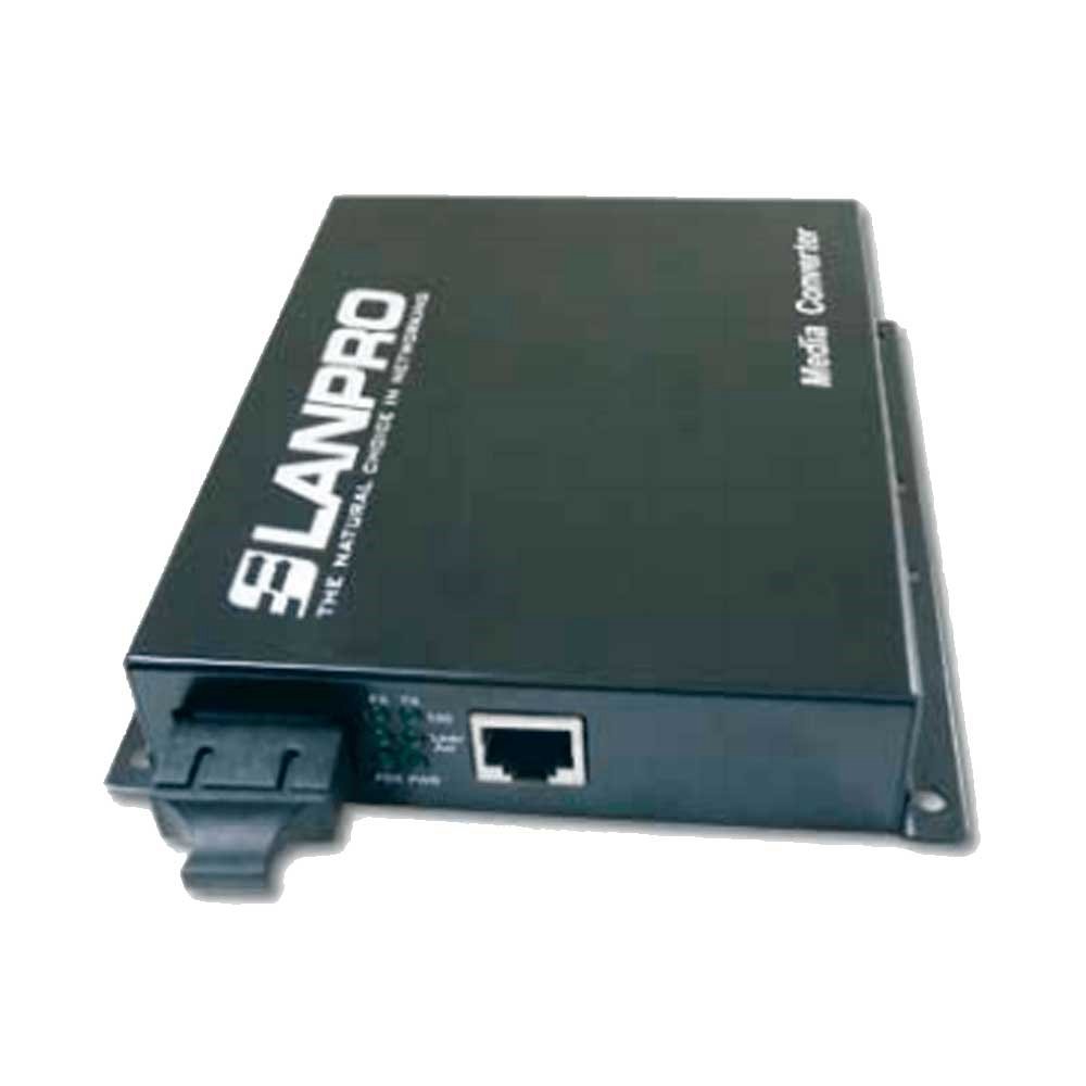 Convertidor De Fibra Optica Lanpro Sm Sc X 40 Kms
