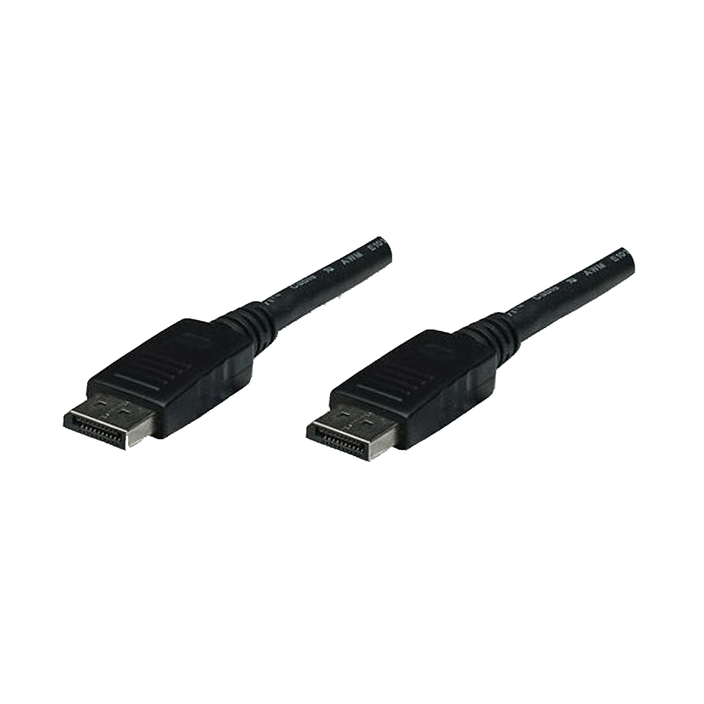 Cable Dp/Dp M/M 307116 2mt 4k/60hz Negro Bolsa