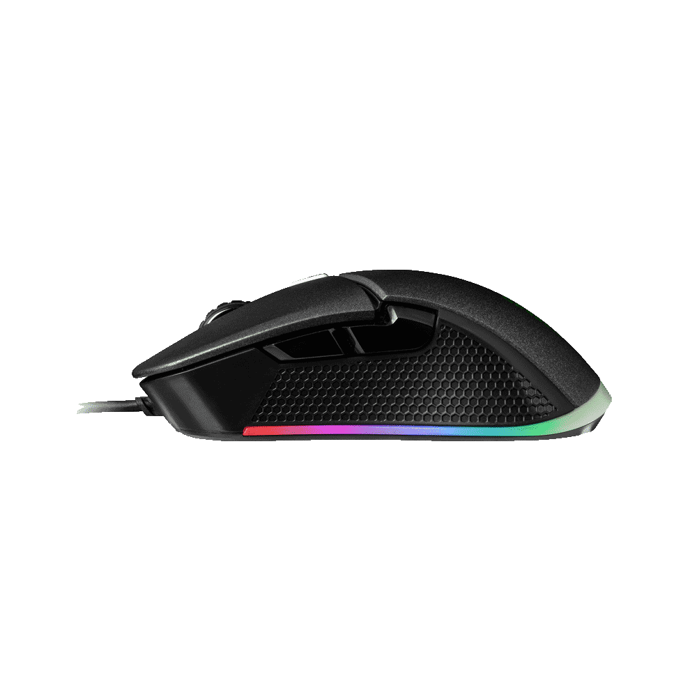 Mouse Gamer Usb Mo-Irs-Wdohbk-04 Iris Rgb Thermal Optico 5000dpi - Imagen 2