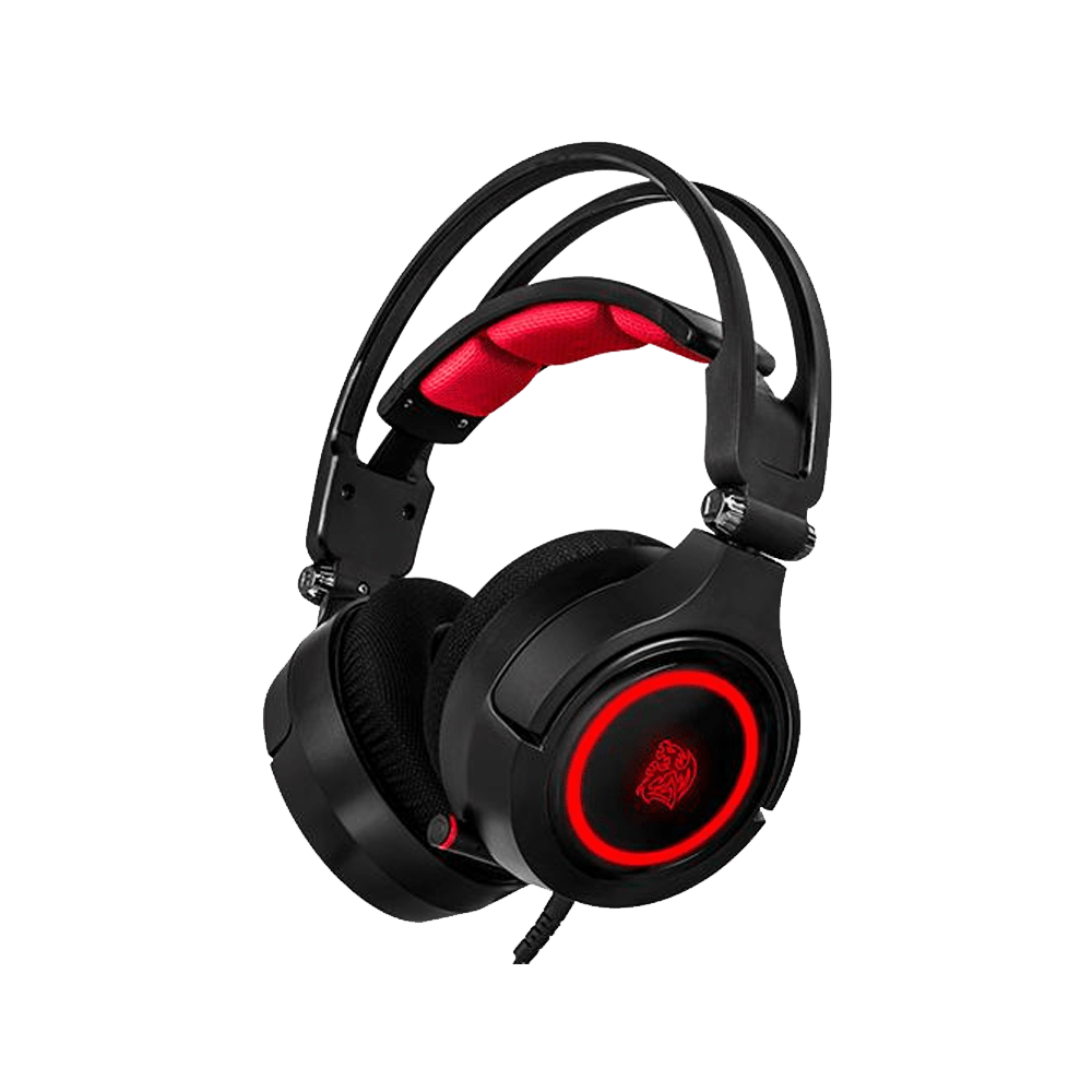 Auricular Con Microfono Gamer Thermaltake Cronos Riing Usb Rgb 7.1 Ht-Cra-Diecbk-20