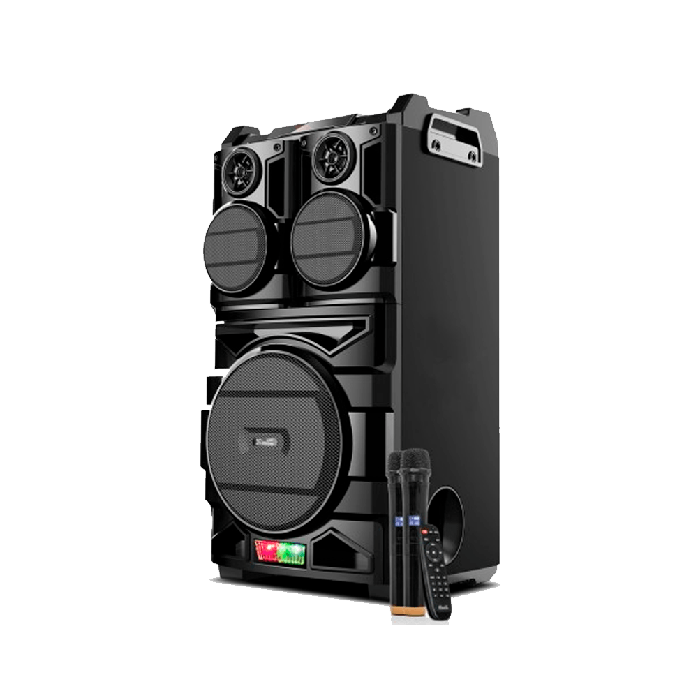 Caja Audio Klip Karaoke Kws-920 6000w/Bt/2mic/Led Negro