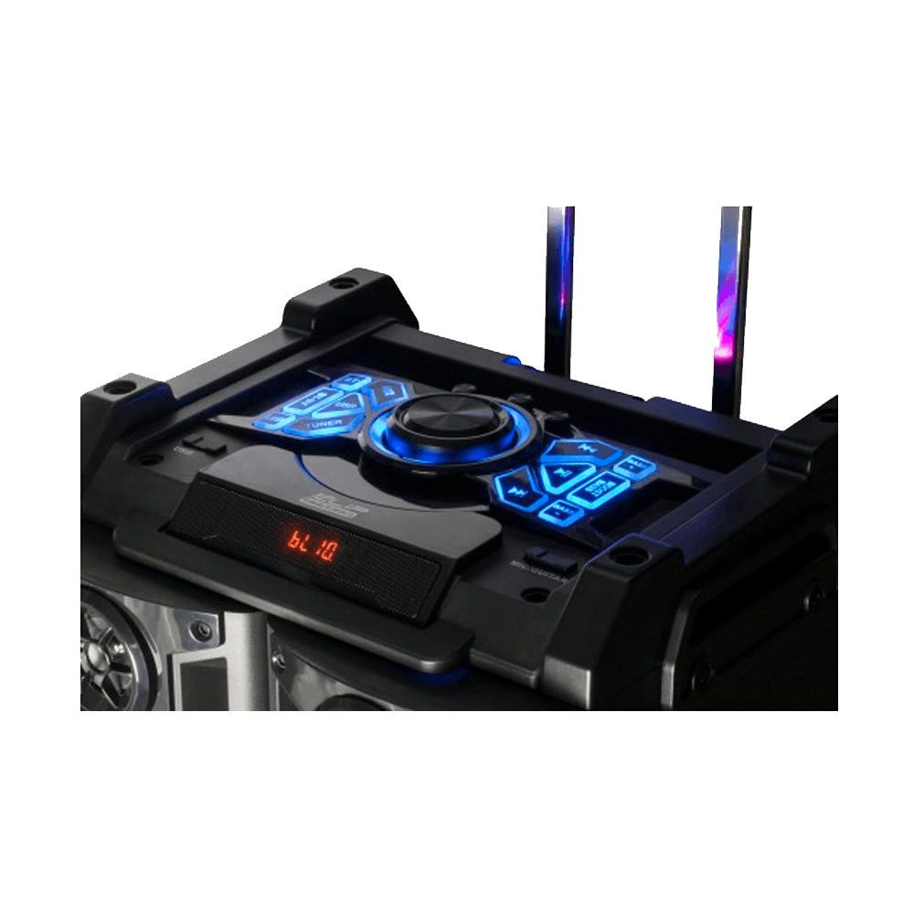 Caja Audio Klip Karaoke Kws-920 6000w/Bt/2mic/Led Negro - Imagen 4