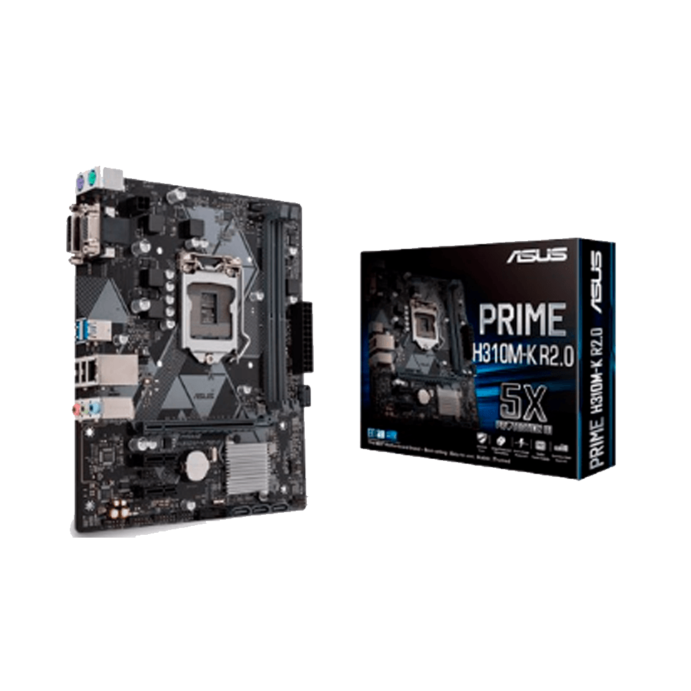 Placa Madre Asus 1151 Prime H310m-K R2.0 V/S/R/Dvi/Ddr4/Matx