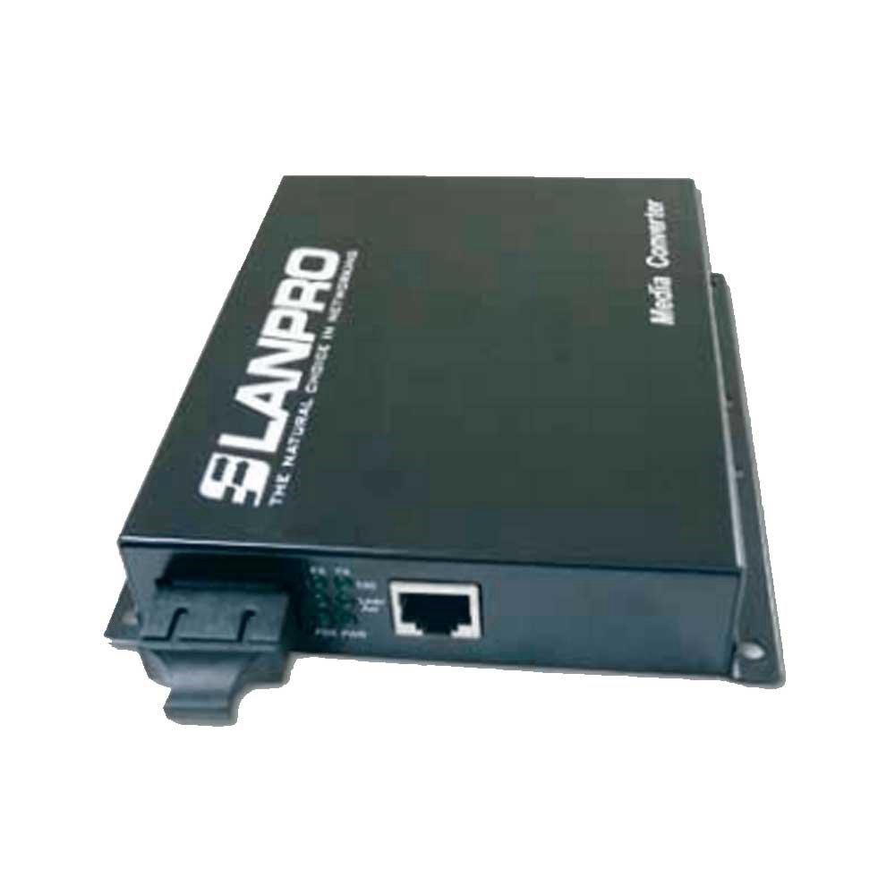 Convertidor De Fibra Optica Lanpro Sm Sc X 20 Kms Lp-Icf2100-20
