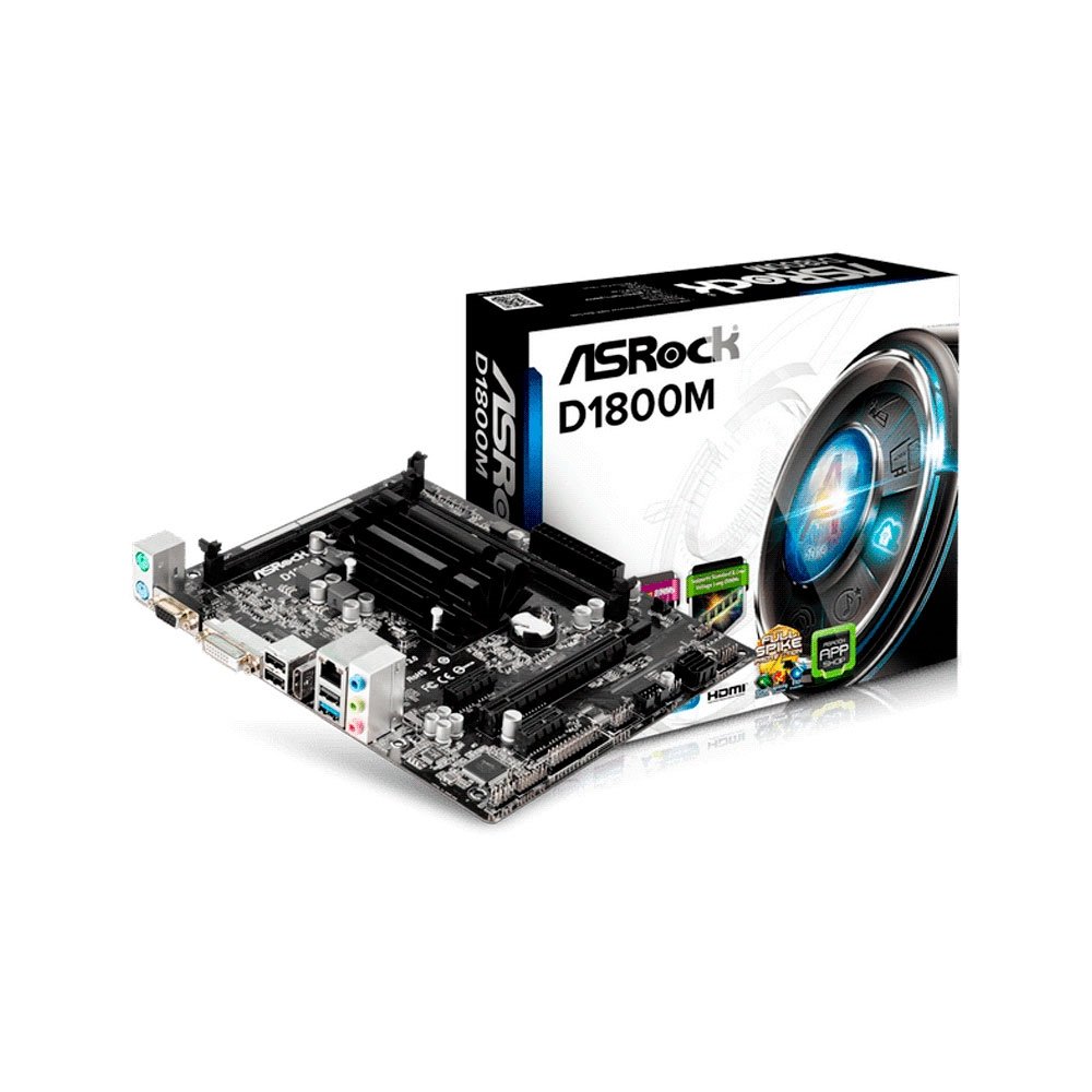 Placa Madre + Procesador Asrock D1800m Dc 2.41/V /S /R /Hdmi /Dvi /Ddr3 /Usb3.0 /Matx