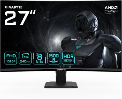 Monitor Gamer Curvo Gigabyte GS27FC2 27" Full HD 240Hz 1ms FreeSync Premium