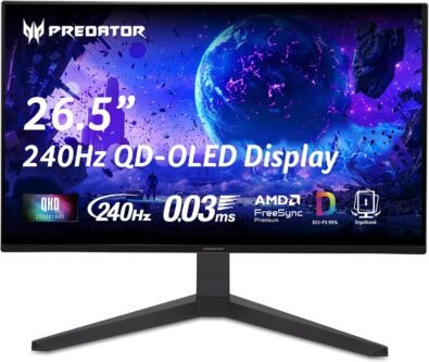 Monitor Gamer Acer Predator X27U 27" OLED WQHD 240Hz 0.03ms HDR FreeSync