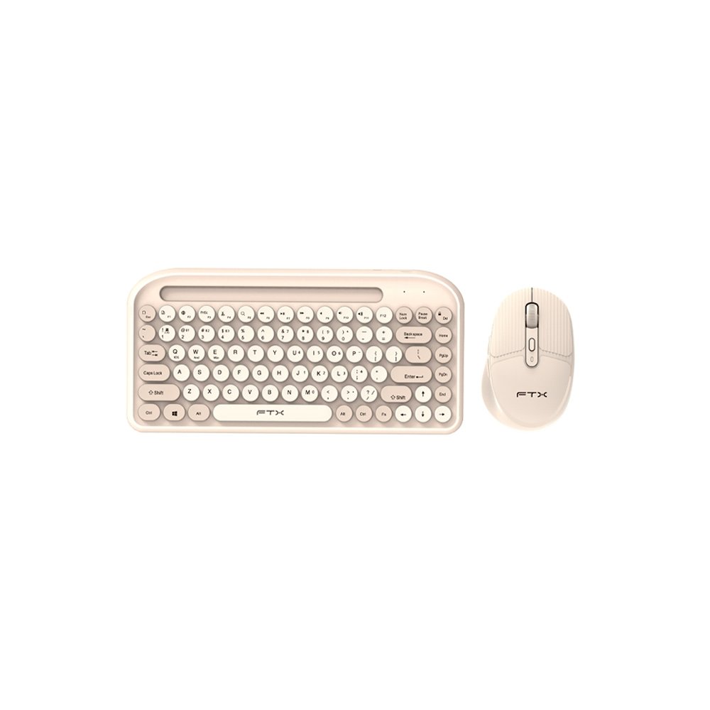 Teclado + Mouse Ftx Wireless Dual-Mode Ftxgk01 EspañOl/Pop/Gold