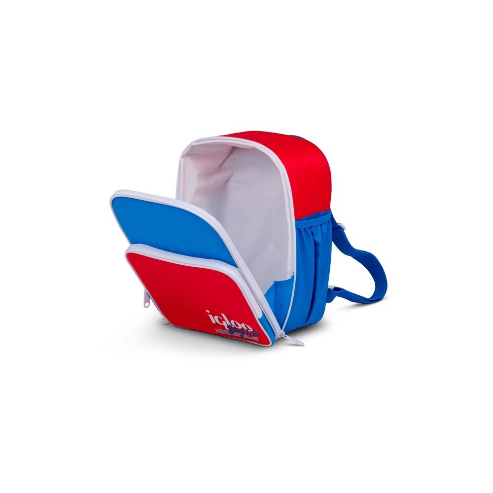Mochila Termica Igloo 12 Latas Retro Rojo/Azul 63075 - Imagen 4