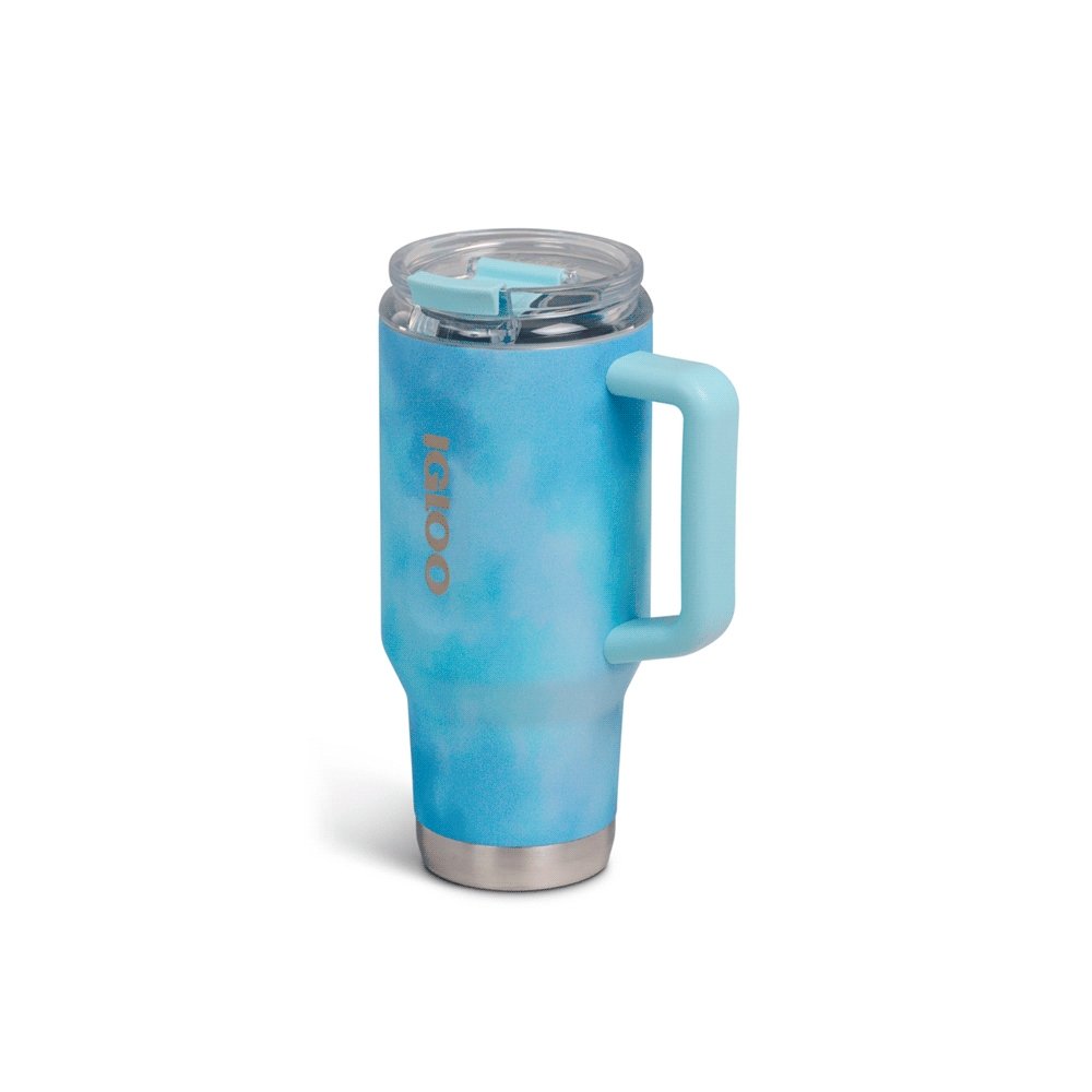 Vaso Termico Igloo 950ml Ice Dye Azul C/Pajita 71309 - Imagen 2