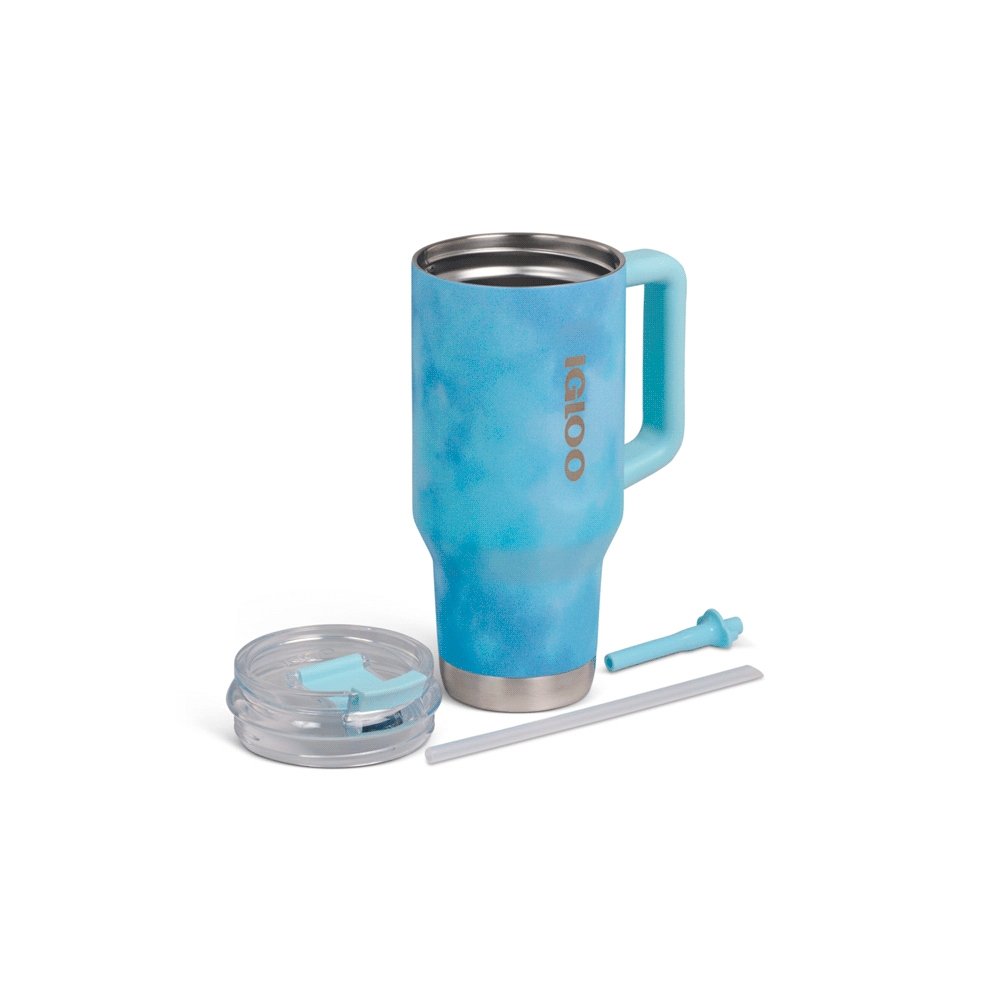 Vaso Termico Igloo 950ml Ice Dye Azul C/Pajita 71309 - Imagen 4
