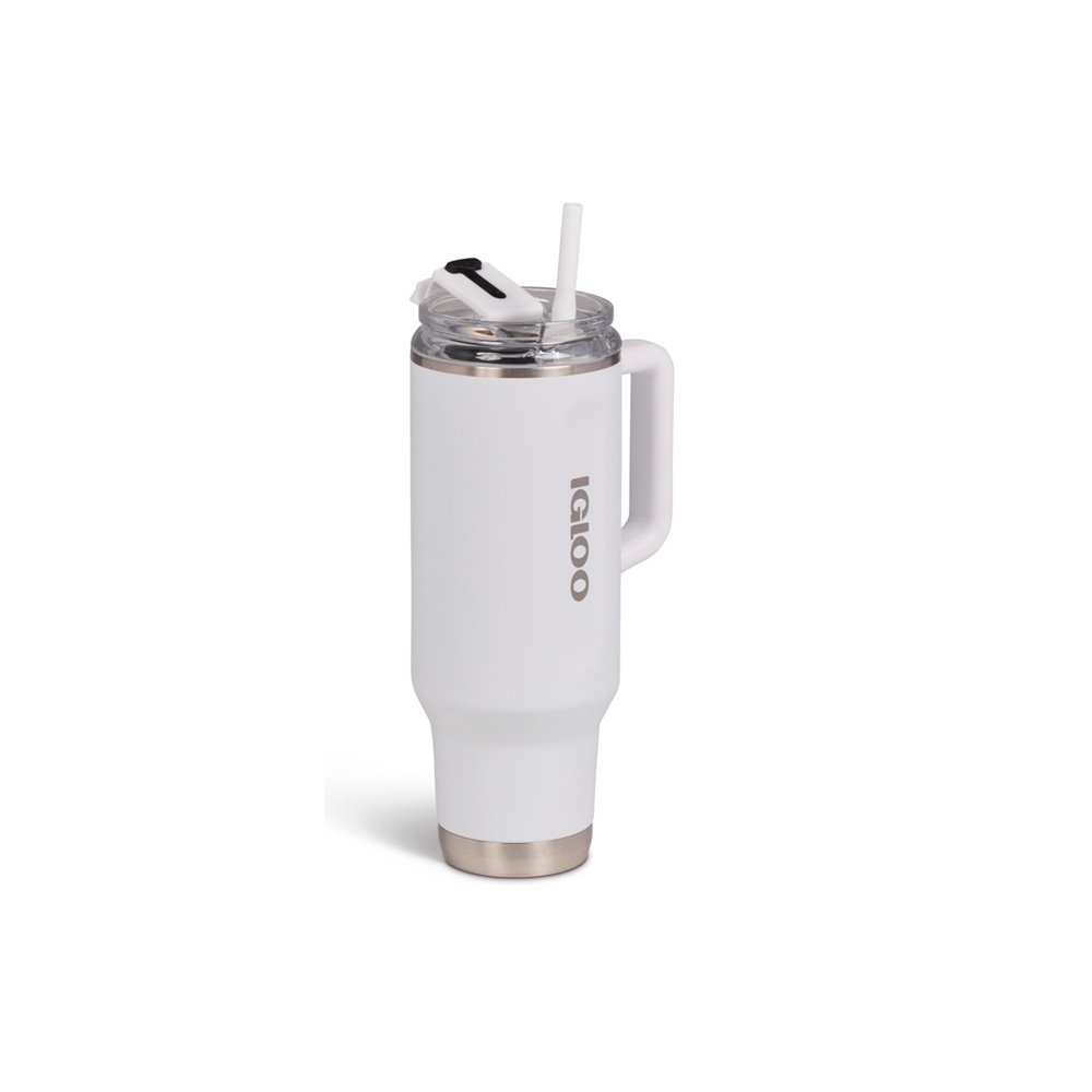 Vaso Termico Igloo 1.2 Litros Blanco C/Pajita 71226 - Imagen 2