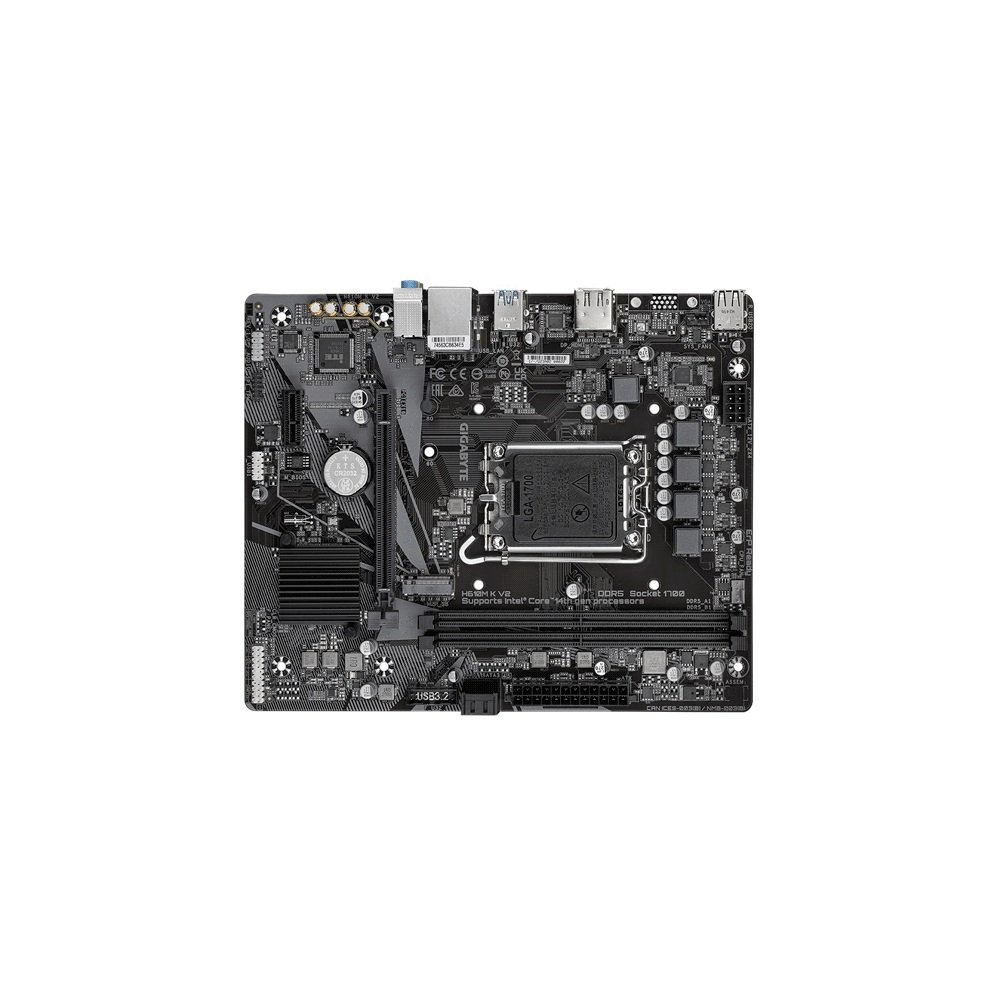 Placa Madre Gigabyte 1700 H610m K V2 Ddr5 S/R/Hdmi/Dp/M2/Usb3.2/Matx - Imagen 4