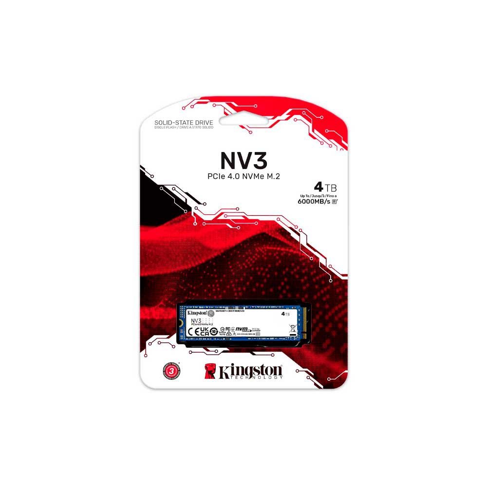 Ssd M.2 Nvme 4tb Kingston Snv3s/4000g 6000/5000mb/S Pcie 4.0 - Imagen 3