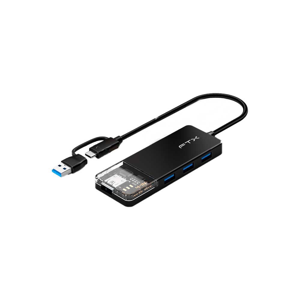 Hub Usb-C 3.0 / Usb-A De 4 Puertos Ftx-Hubt3-Pb 5gbps/5v - Imagen 2