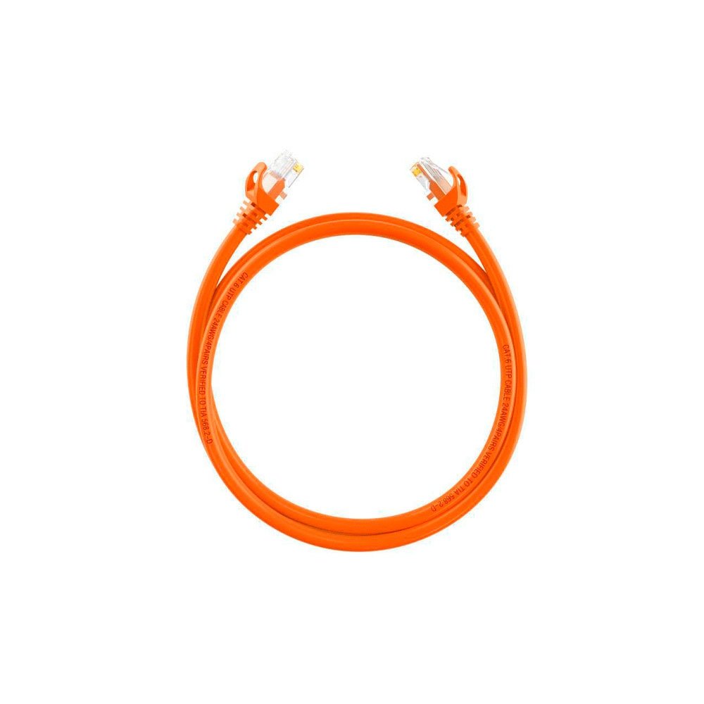 Patch Cord Utp Rj45 Hikvsion Cat6 3 Mts Naranja 24awg Ds-1np6uec0