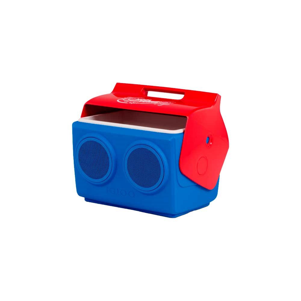 Conservadora Con Parlante Igloo 13l Kooltunes Azul Y Rojo 27775 - Imagen 3
