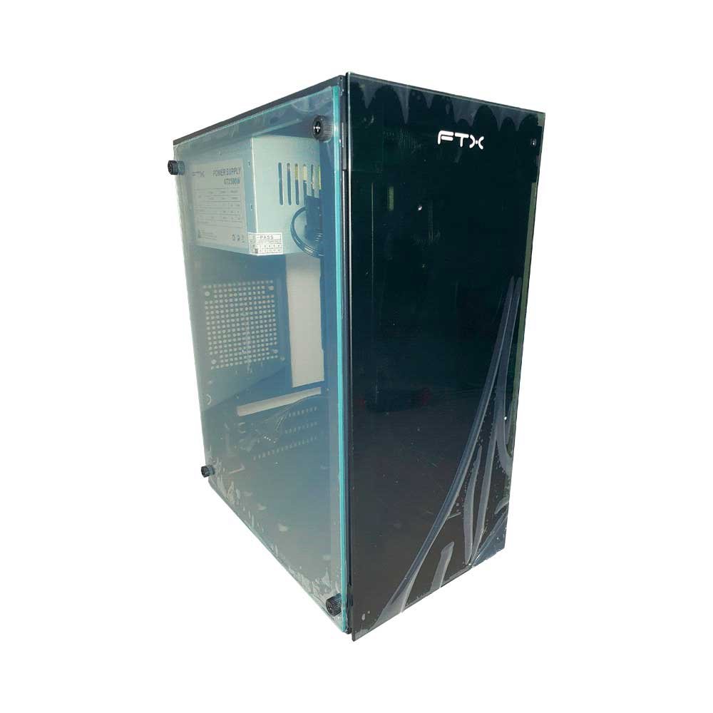 Gabinete Kit Ftx255 C/Fuente 500w Mouse+Tecl+Spk+Lat Fron Transp Matx/Mitx - Imagen 2