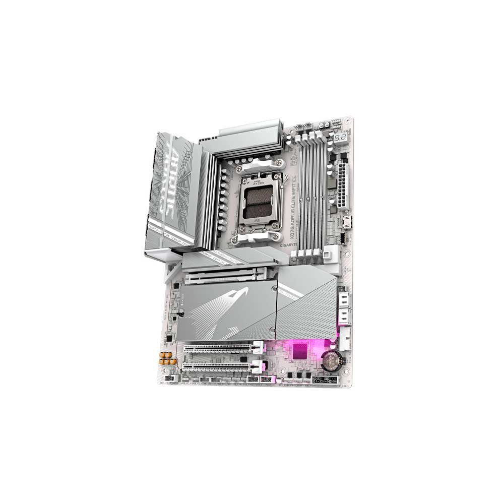 Placa Madre Gigabyte Am5 X870 Aorus Elite Wifi7 Ice Ddr5 S/R/Hdmi/4m2/Usb3.2/Atx - Imagen 4