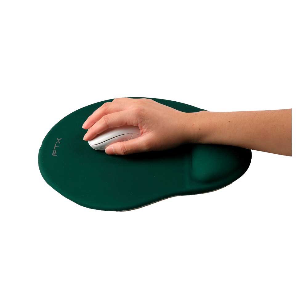 Mouse Pad Ftxmpg01-Gr 31x27cm Con Apoyo De MuñEca En Gel Verde - Imagen 4