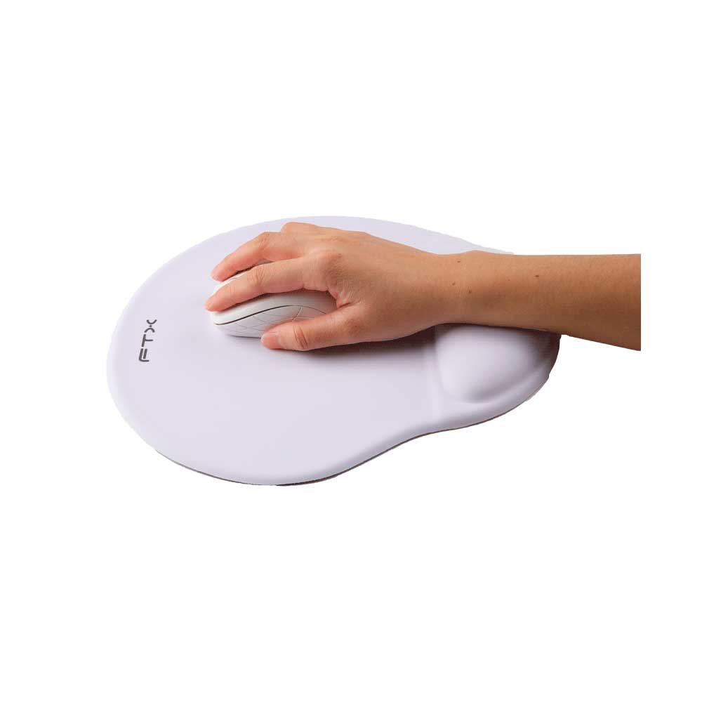 Mouse Pad Ftxmpg01-Wh 31x27cm Con Apoyo De MuñEca En Gel Blanco - Imagen 4