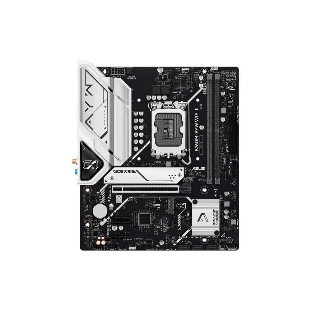 Placa Madre Asus 1700 B760m-Ayw Wifi Ii Ddr5 S/R/Hdmi/2m2/Usb3.2/Matx - Imagen 2