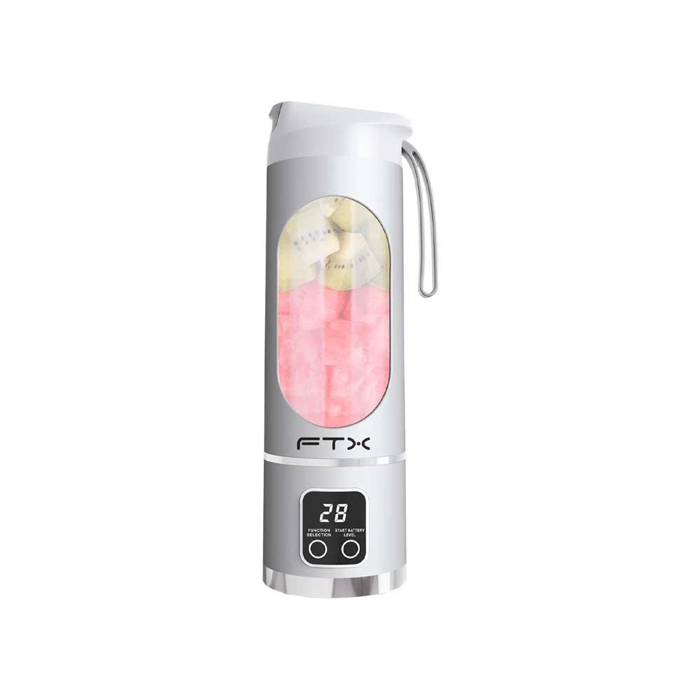 Licuadora Portatil Ftx 25w Recargable 3 Funciones Blanco Pb-Wh