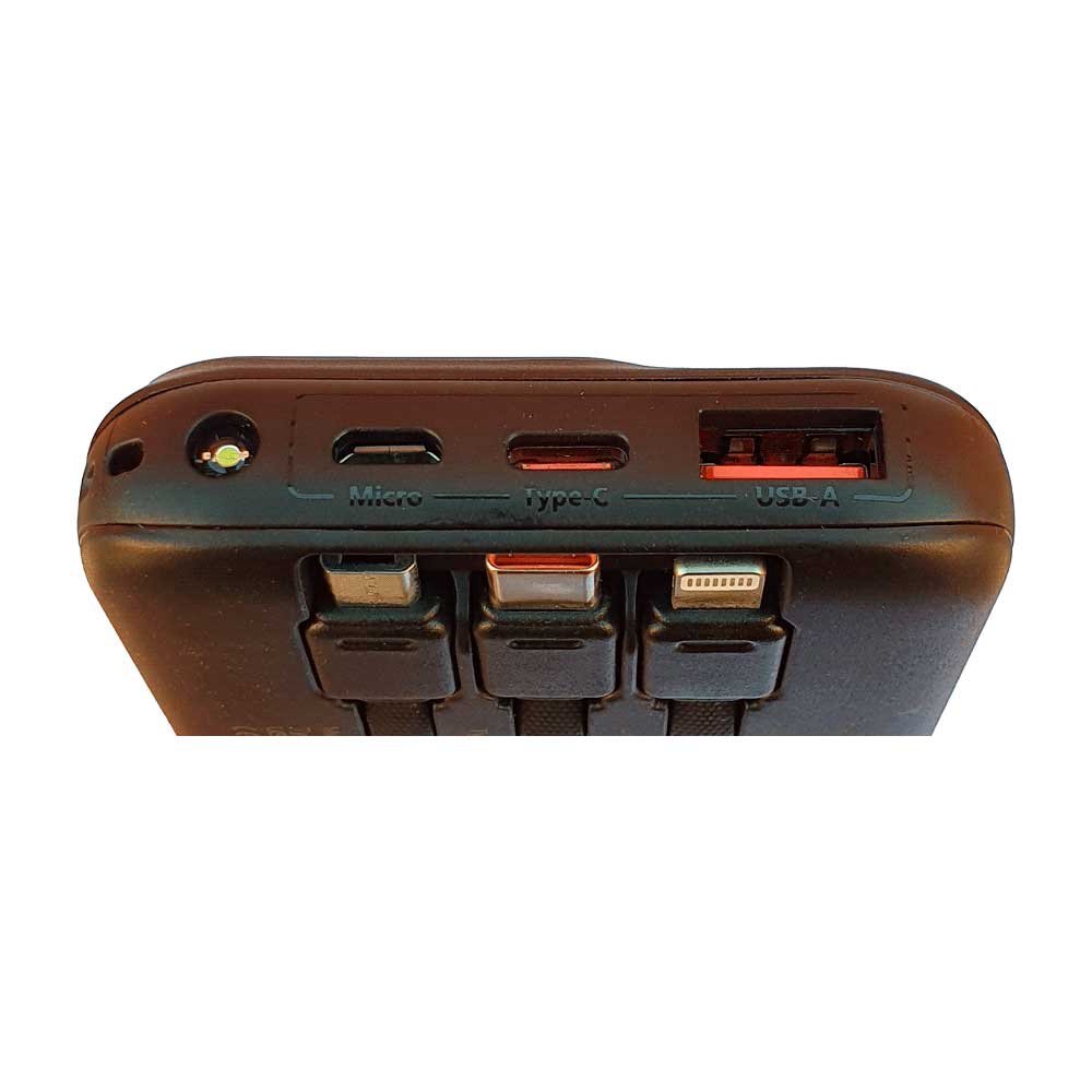 Cargador Portatil Ftx 10000mah 22.5w Pb-10lcd-Bk Power Bank Negro - Imagen 2
