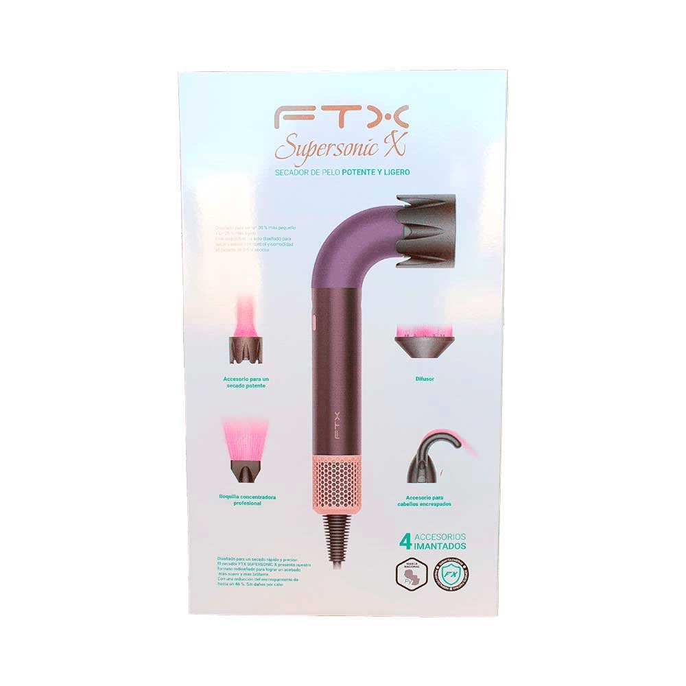 Secador De Cabello Ftx Supersonic X 1700w 220v Lila - Imagen 3