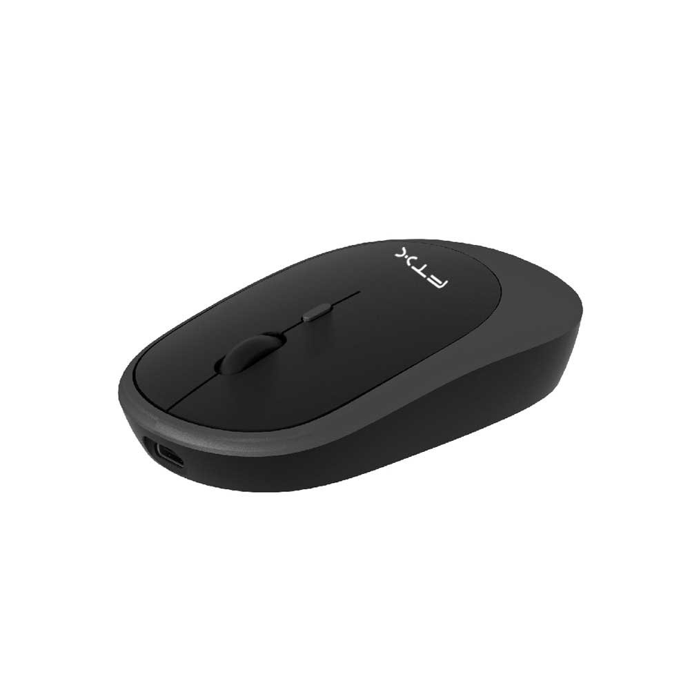 Mouse Ftx Wireless Dual-Mode Mwb59 1600dpi/4 Botones/Recargable/Gris Con Negro - Imagen 2
