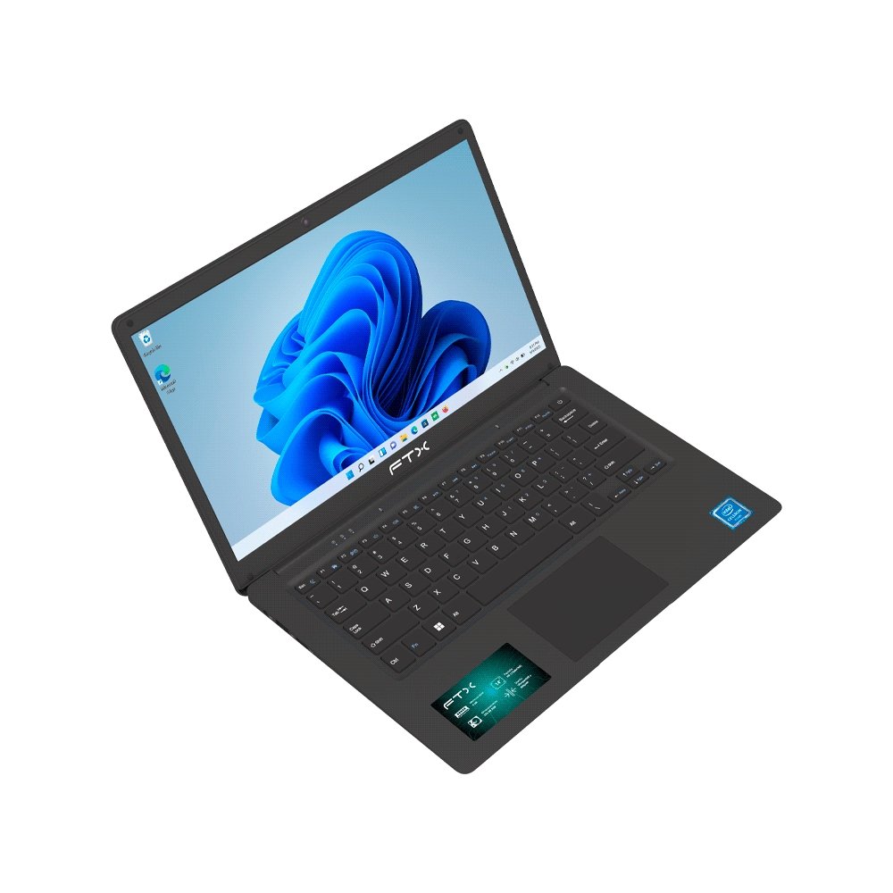 Notebook Ftx N14-C2564in Cel 1.1/4g/256ssd/W11h/14" Hd/Rj-45/Negro + Funda - Imagen 3